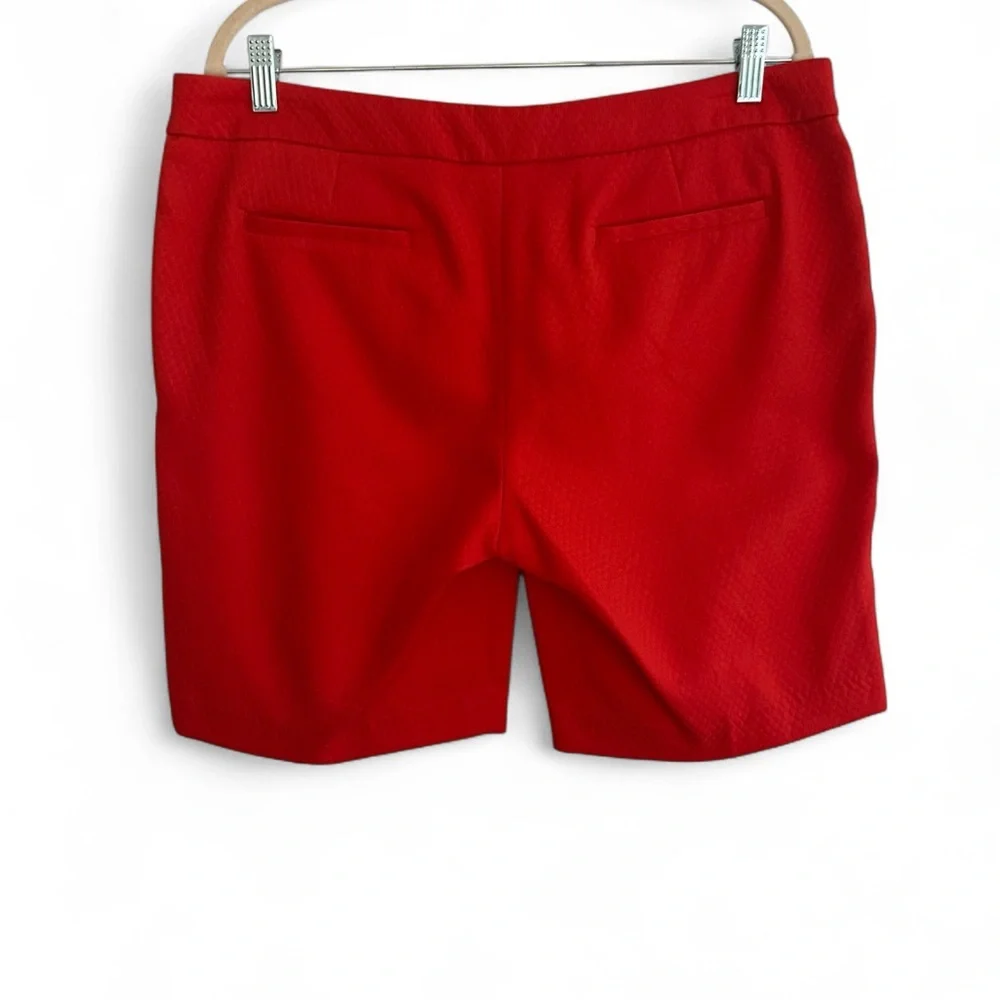 Dalia Red Orange Women's Shorts - Picture 6 of 6
